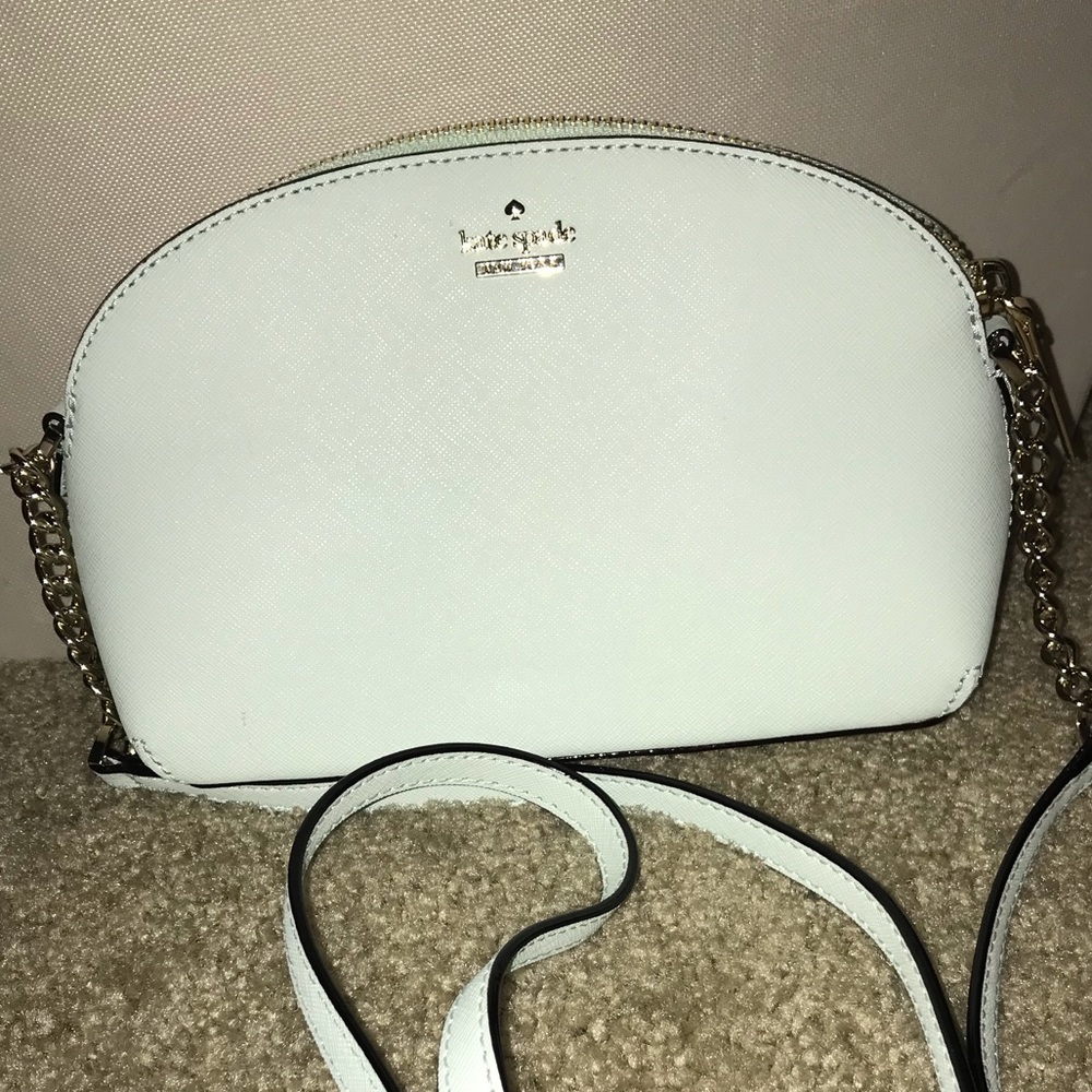 Authentic Kate Spade purse powder blue gold chain